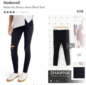 Madewell maternity jeans size 32